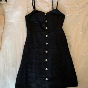 Black button down dress